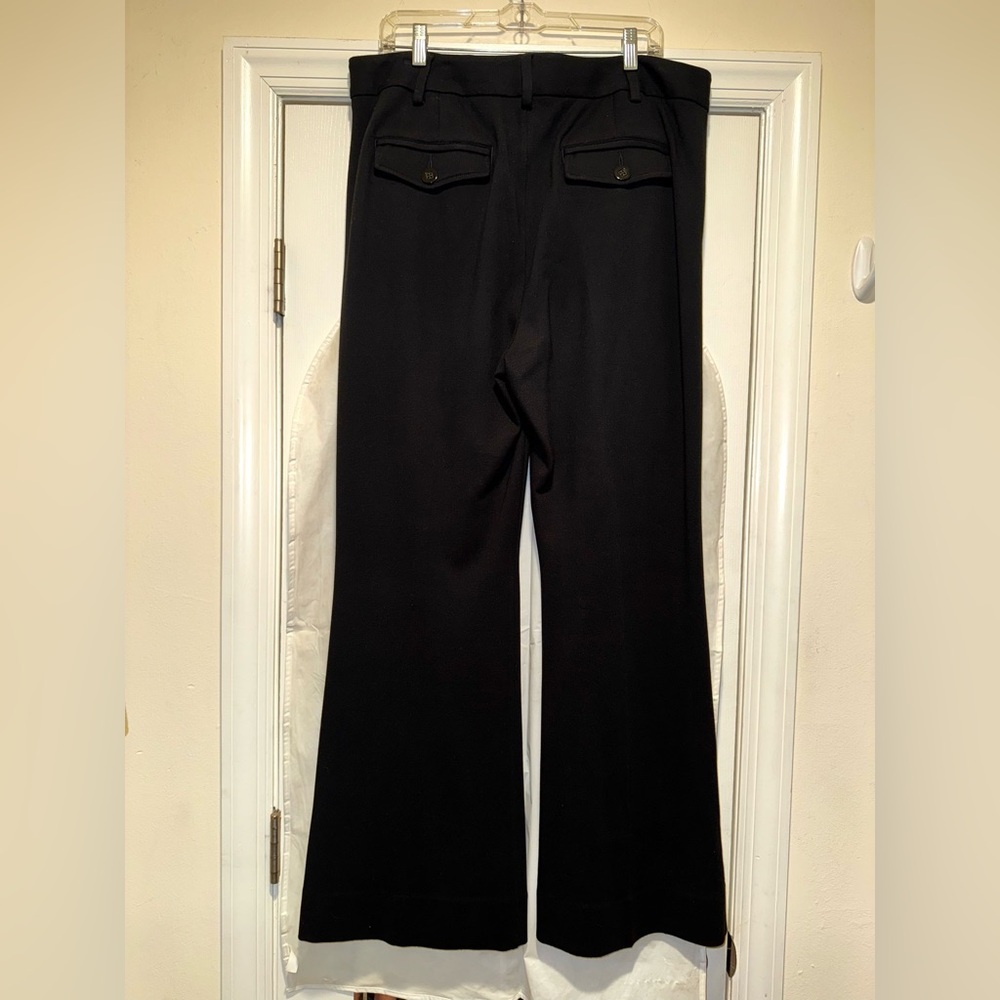 CABI Black Tie Trousers, Black, Ponte Knit, size 14, EUC, GORGEOUS! - Picture 8 of 16